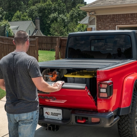 Copri cassone Rugged Ridge Armis pieghevole rigido per Jeep Gladiator JT - Immagine 6