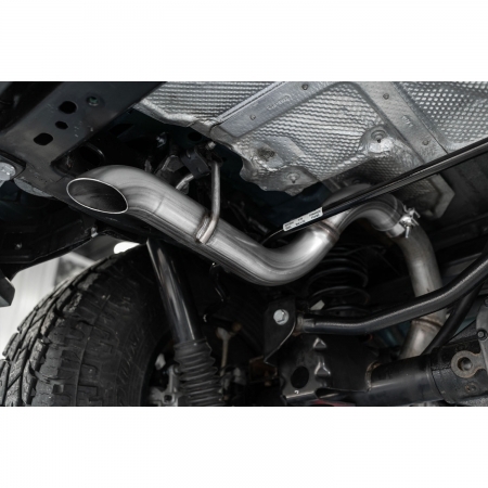 Terminale scarico in inox MBRP High Clearance per Jeep Wrangler JL, JLU e 4xe 3.6L e 2.0L turbo dal 2019 in poi
