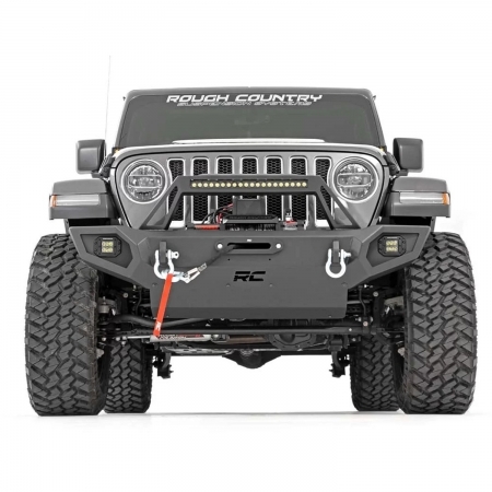 Paraurti anteriore Rough Country Trail Bumper per Jeep Wrangler JK, JL e Gladiator JT dal 2007 in poi