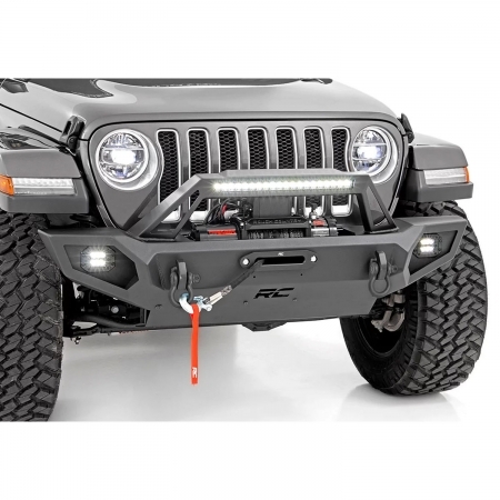 Paraurti anteriore Rough Country Trail Bumper per Jeep Wrangler JK, JL e Gladiator JT dal 2007 in poi