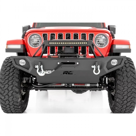 Paraurti anteriore Rough Country Trail Bumper per Jeep Wrangler JK, JL e Gladiator JT dal 2007 in poi