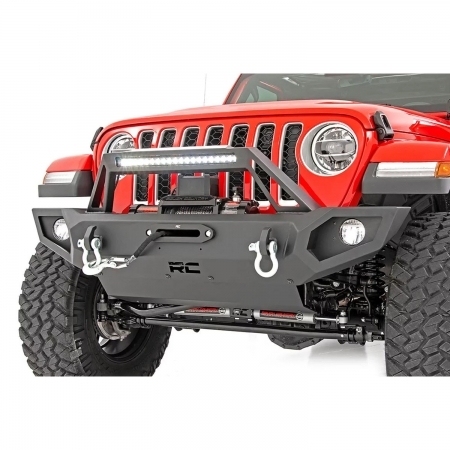 Paraurti anteriore Rough Country Trail Bumper per Jeep Wrangler JK, JL e Gladiator JT dal 2007 in poi