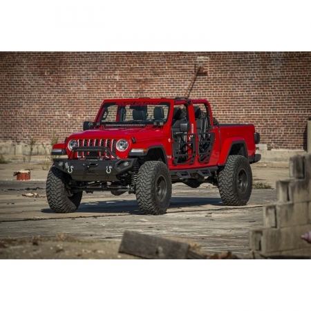 Pedane laterali Rough Country Contoured Drop Step per Jeep Gladiator JT dal 2020 in poi