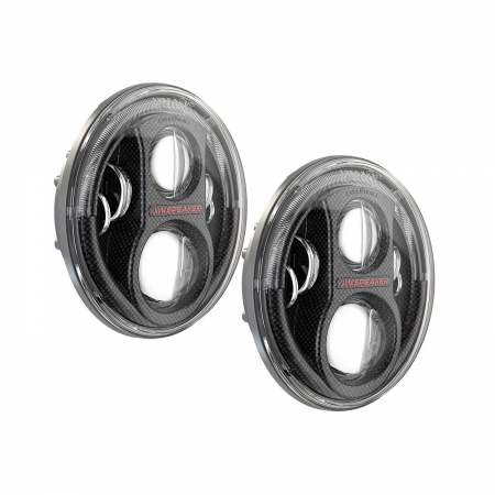 Fari anteriori J.W. Speaker 8700 Evolution J2 con kit di montaggio per Jeep Wrangler JL e Gladiator JT dal 2019 in poi