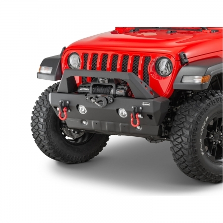 Paraurti anteriore Quadratec Aluminum Brute Strength Stretto per Jeep Wrangler JL e Gladiator JT