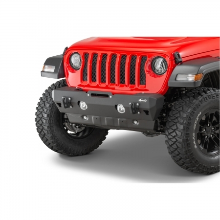 Paraurti anteriore Quadratec Aluminum Brute Strength Stretto per Jeep Wrangler JL e Gladiator JT