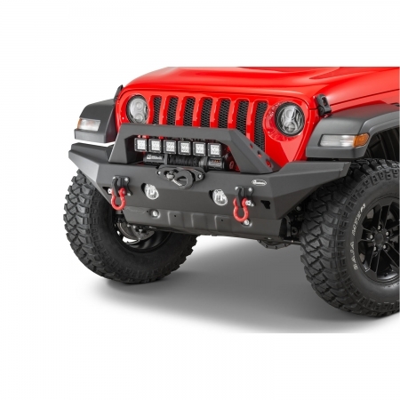 Paraurti anteriore Quadratec Aluminum Brute Strength Largo per Jeep Wrangler JL e Gladiator JT