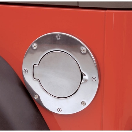Copri tappo serbatoio cromato rugged Ridge in alluminio per Jeep  Wrangler JK