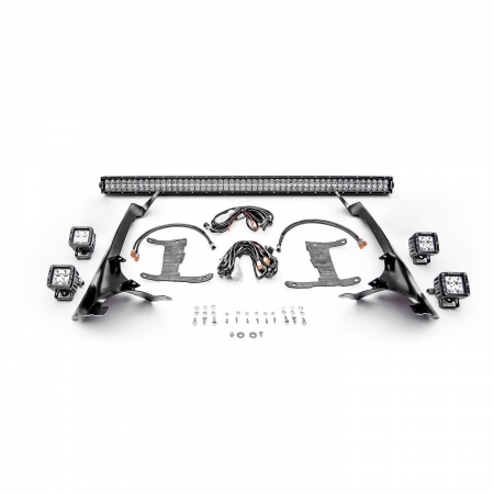 Kit Led Bar 50" e Led Pods 3" Zroadz per Jeep Wrangler JL e gladiator JT - Immagine 2