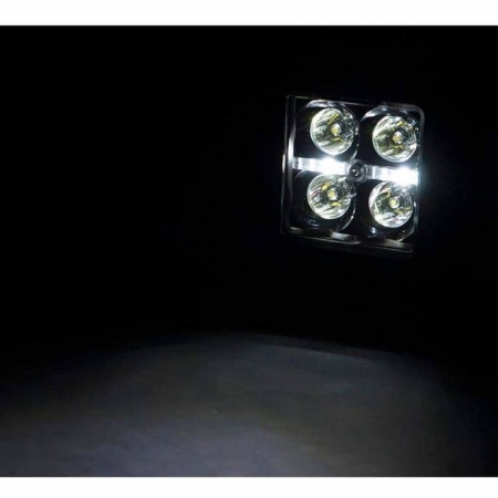Faretti quadrati 2 LED Rough Country DRL spot Black Series
