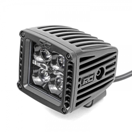 Faretti quadrati 2 LED Rough Country DRL spot Black Series
