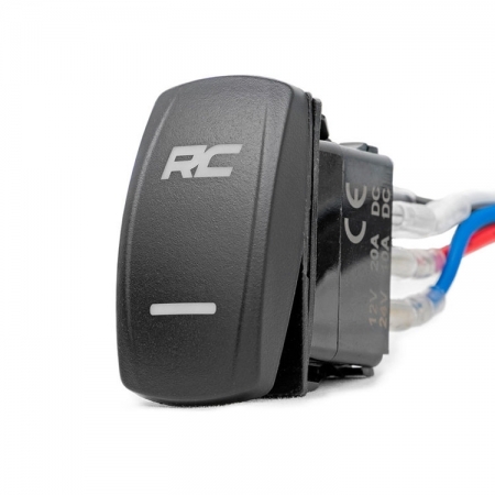 Faretti quadrati 2 LED Rough Country DRL spot Black Series