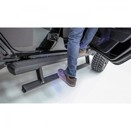 Pedane laterali Aries ActionTrac Elettriche per Jeep Wrangler JKU 4 porte - Immagine 6