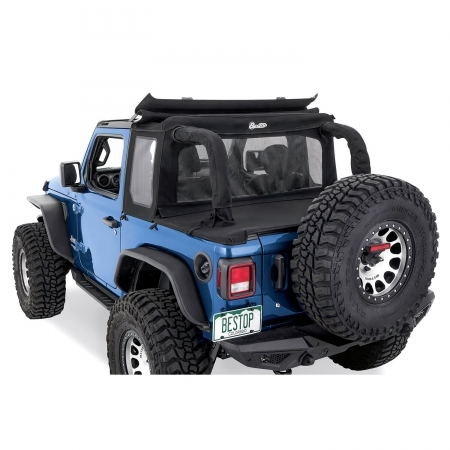 Trektop Halftop Bestop in Twill per Jeep Wrangler JL 2 porte dal 2019 in poi