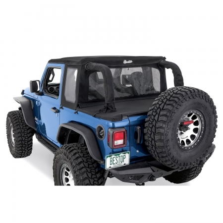 Trektop Halftop Bestop in Twill per Jeep Wrangler JL 2 porte dal 2019 in poi