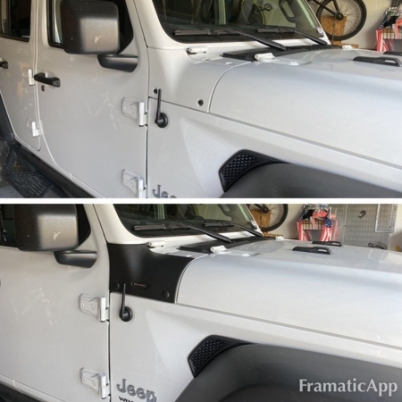 Protezione Trail Armor Cowl Guards Bushwaker per Jeep Wrangler JL