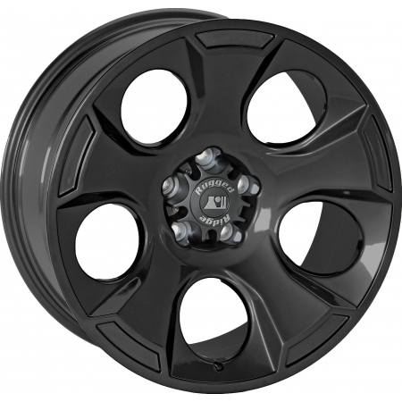 Cerchio in lega Rugged Ridge Drakon Nero lucido 20x9