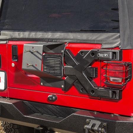 Supporto ruota di scorta Rugged Ridge Spartacus HD per Jeep Wrangler TJ