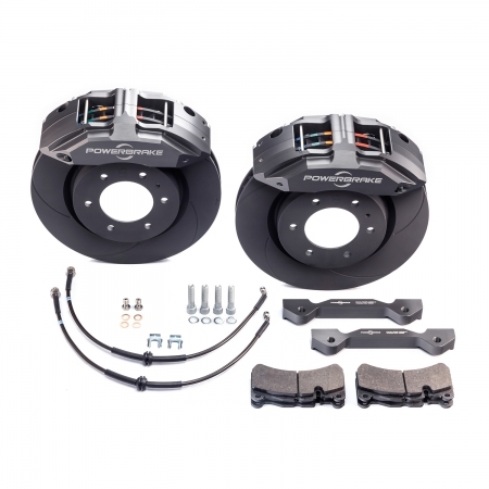 Kit completo freni anteriori Powerbrake X-Line 4x4 Stage 1 per Jeep Wrangler JL e Gladiator JT