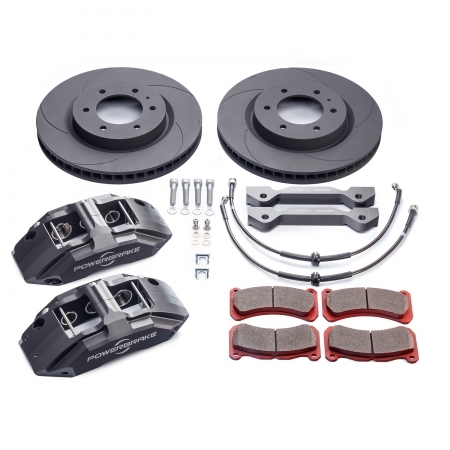 Kit completo freni anteriori Powerbrake X-Line 4x4 Stage 1 per Jeep Wrangler JL e Gladiator JT