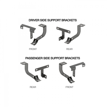 Pedane laterali Quadratec QR3 Ovali per Jeep Wrangler JL 2 porte