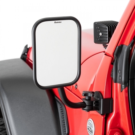 Specchietti Quick Release Quadratec quadrati per Jeep Wrangler JL e GLadiator JT