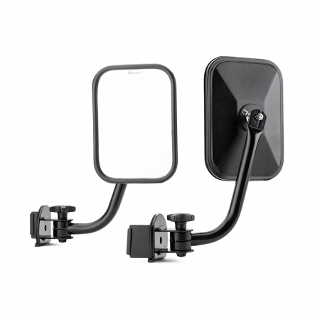 Specchietti Quick Release Quadratec quadrati per Jeep Wrangler JL e GLadiator JT