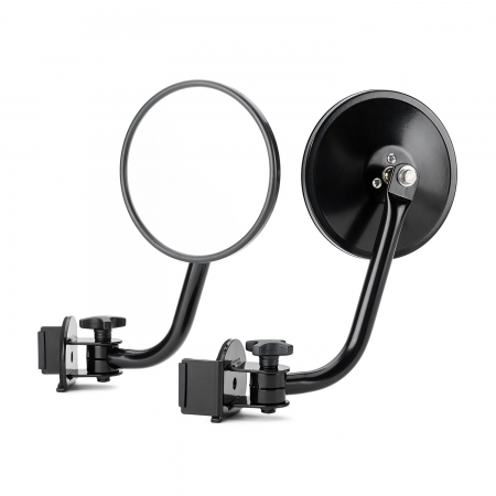 Specchietti Quick Release Quadratec rotondi per Jeep Wrangler JL e GLadiator JT