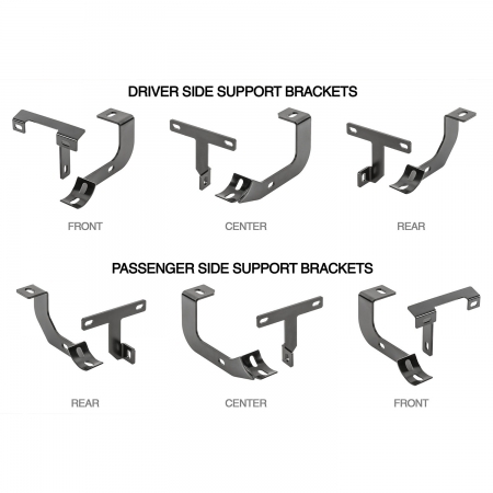 Pedane laterali Quadratec QR3 Ovali per Jeep Wrangler JLU 4 porte