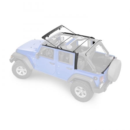 MasterTop SkyMaster® Frameless Fastback Soft Top in MasterTwill per jeep Wrangler JKU 4 porte - Immagine 1
