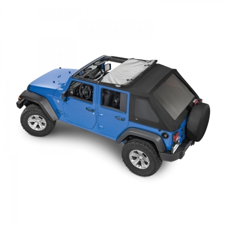 MasterTop SkyMaster® Frameless Fastback Soft Top in MasterTwill per jeep Wrangler JKU 4 porte - Immagine 2