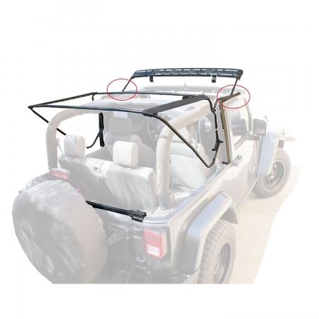 Soft Top completo Mastertop per Jeep Wrangler JK 2 porte