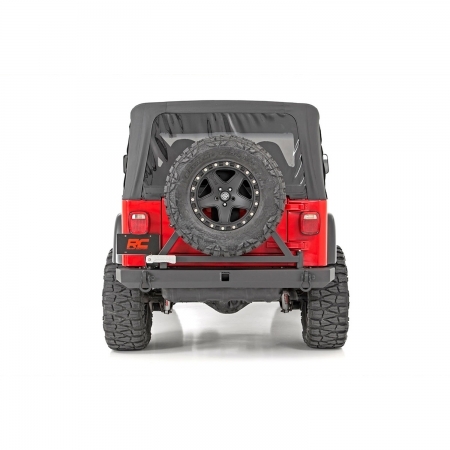 Paraurti posteriore Rough Country con porta ruota per Jeep Wrangler YJ e TJ