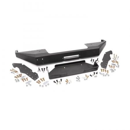 Paraurti anteriore Rough Country con piastra per verricello per Jeep Cherokee XJ