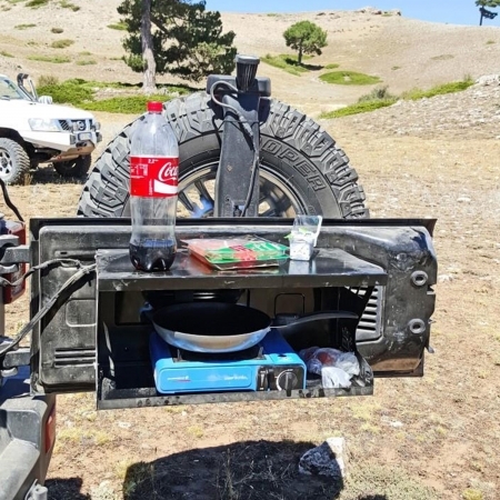 Tavolino per portellone Suntop Tailmesa per Jeep Wrangler JL e JLU dal 2019 in poi