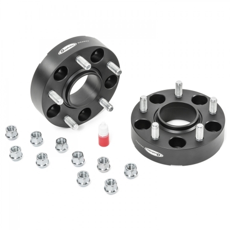 Coppia di adattatori 5x4.5 a 5x5 Quadratec 1.25 per Jeep Wrangler YJ e TJ, Cherokee XJ e Grand Cherokee ZJ