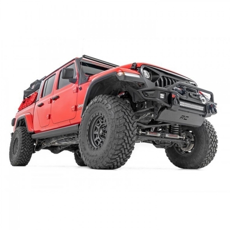 Pedane laterali automatiche Rough Country Power Running Boards per Jeep Gladiator JT - Immagine 2