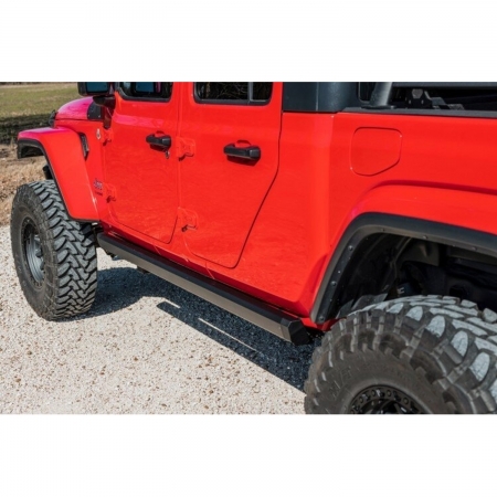 Pedane laterali automatiche Rough Country Power Running Boards per Jeep Gladiator JT - Immagine 3