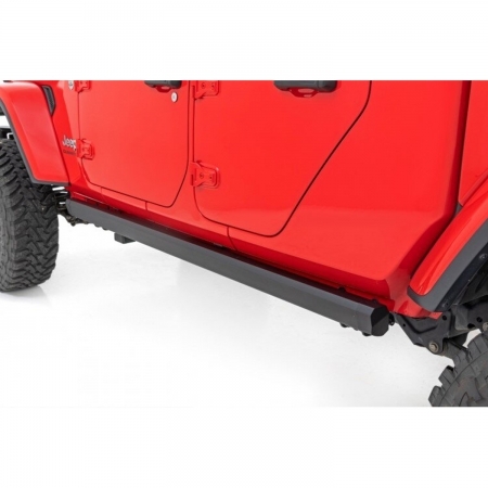 Pedane laterali automatiche Rough Country Power Running Boards per Jeep Gladiator JT - Immagine 6