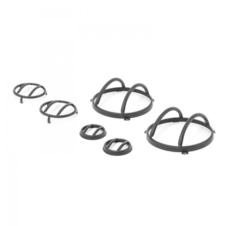 Kit griglie fari 8 pezzi Tactik per Jeep Wrangler JK - Immagine 19