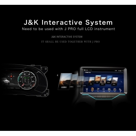 Carobotor Dashboard Kit ( J Pro dashboard +K1 radio +Batman camera ) per Jeep Wrangler JK