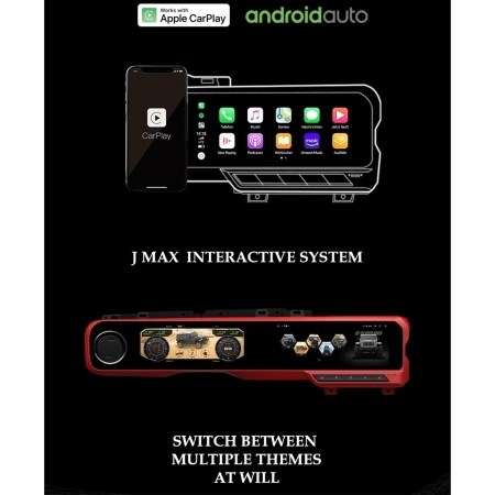 Carobotor J-Max Cruscotto digitale + radio per Jeep Wrangler JL e Gladiator JT 