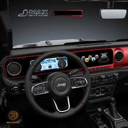 Carobotor J-Max Cruscotto digitale + radio per Jeep Wrangler JL e Gladiator JT 