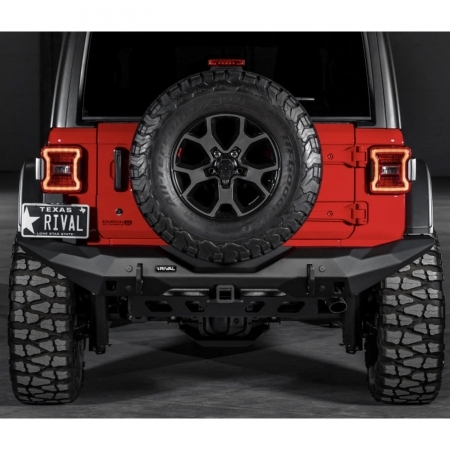 Paraurti posteriore Rival in alluminio per Jeep Wrangler JL e JLU dal 2019 in poi