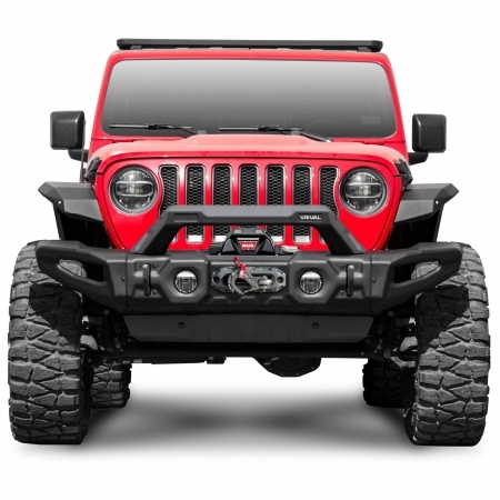 Paraurti anteriore Rival modulare in acciaio per Jeep Wrangler JK, JL e Gladiator JT