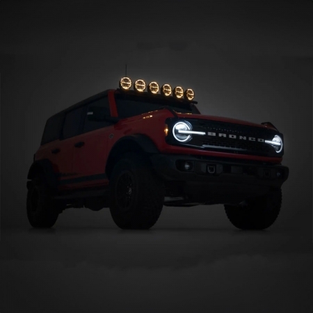 Fari LED supplementari Rough Country 6,5 con luce di posizione bianca/ambra
