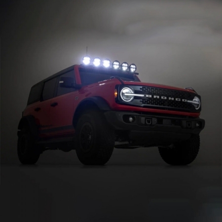 Fari LED supplementari Rough Country 6,5 con luce di posizione bianca/ambra