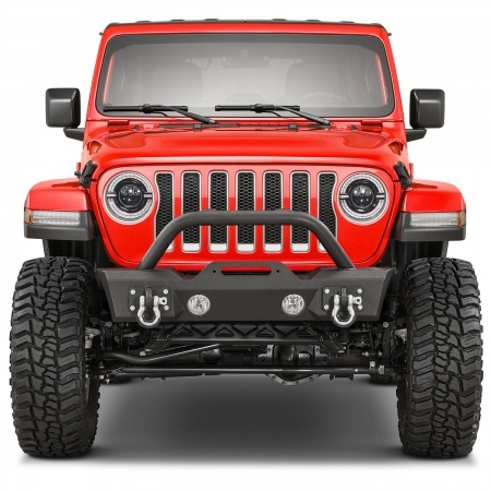 Fanali anteriori TacTik 9 con Halo DLR per Jeep Wrangler JL e Gladiator JT