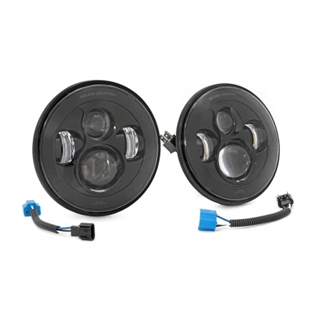 Fari anteriori Rough Country LED per Jeep Wrangler TJ e JK