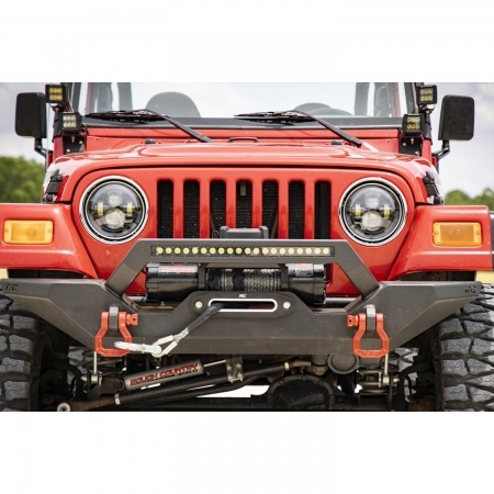 Fari anteriori Rough Country LED per Jeep Wrangler TJ e JK